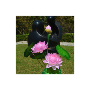  Lotus Flower Shape Lawn Solar Lamps (ESG16582)