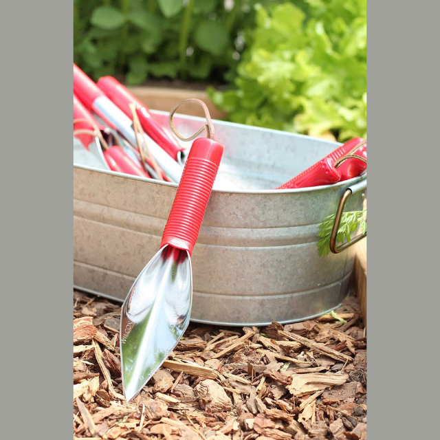 Heavy Duty Stainless Steel 10 Inches Point Trowel for Digging Weeding Gardening Tool (ESG12069)