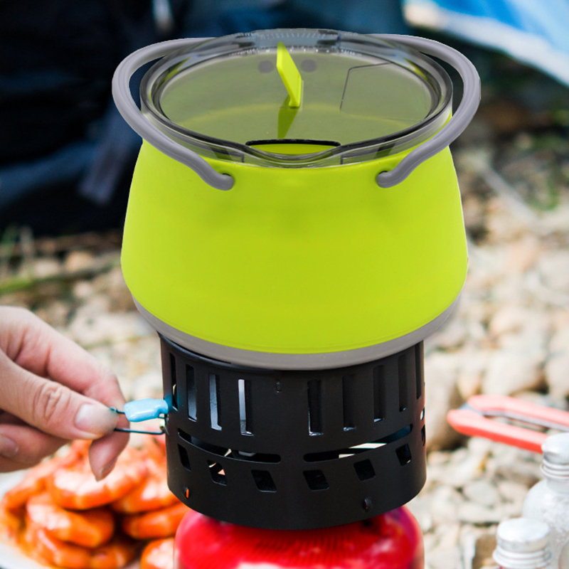 Outdoor Portable Kettle with Handle (ESG15274)