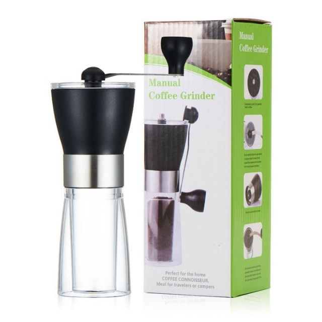 Portable Manual Ceramic Coffee Grinder Mill Stainless Steel Handle (ESG14310)