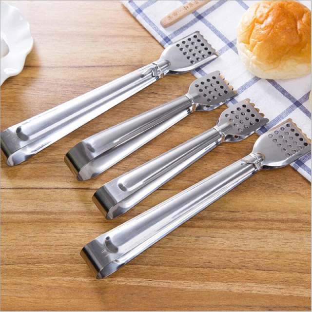 2 Piece Stainless Steel Food Serving Tong Kitchen Tongs (ESG12247)