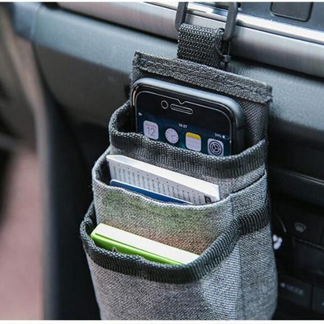 Multifunctional Car Organizer Outlet Phone Pocket (ESG12892)