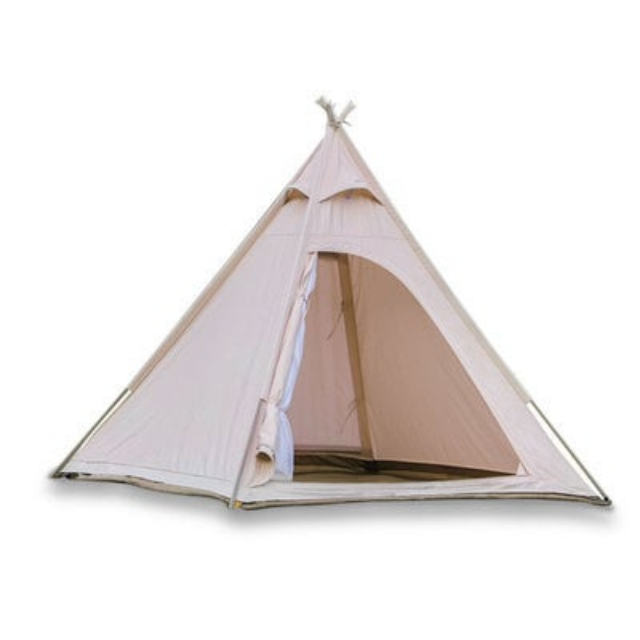 Outdoor Tent Teepee Camping Tent Waterproof Pyramid Shaped Cotton Canvas (ESG14550)