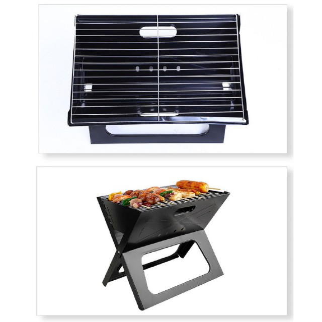 Charcoal Grill Portable X-Type BBQ Folding Large Grill (ESG18061)
