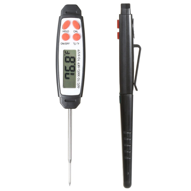 Long Probe Instant Read Splash Proof Design BBQ Roasting Griller Thermometer (ESG13891)