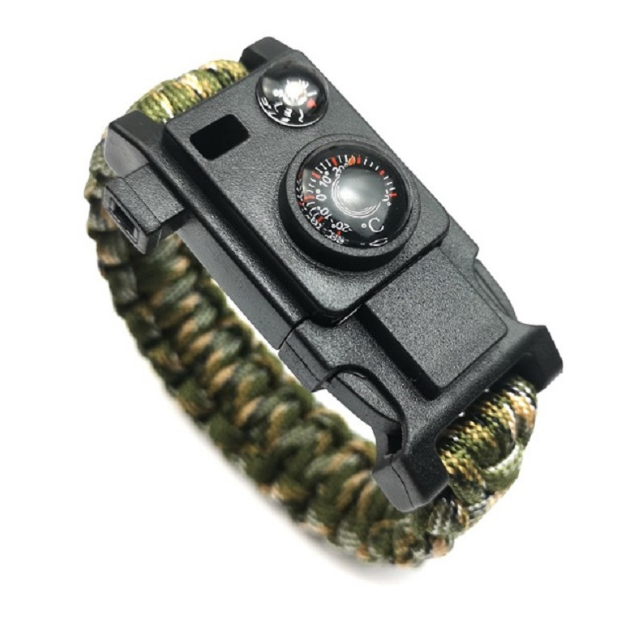 Multi-function Survival Bracelet Camping Rescue Emergency Paracord (ESG18269)