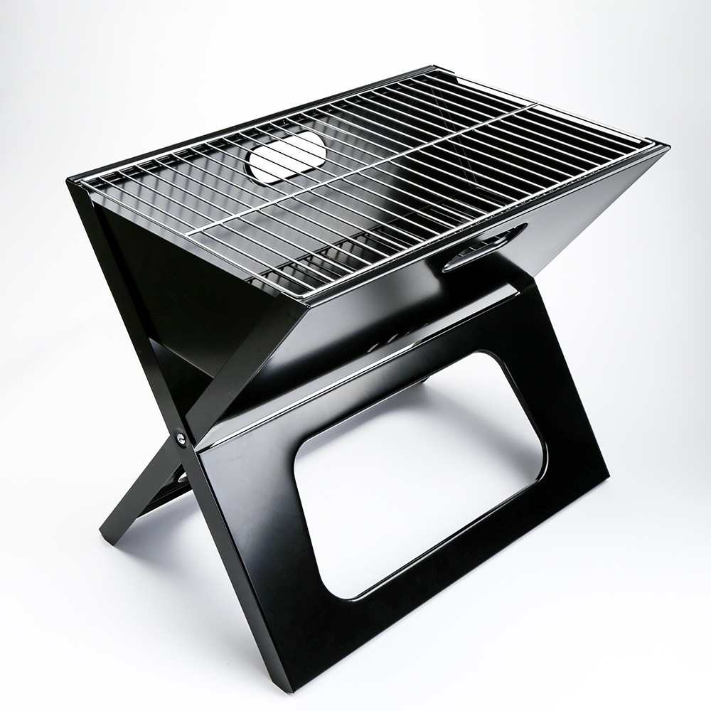 Stainless Steel X-Shaped Folding Barbecue Grill Camping Wood Stove (ESG20131)