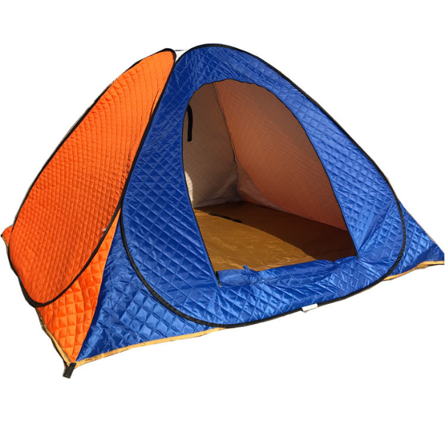 Pop up Fishing Tent Two Layer Cotton Warm Winter Camping Hiking Tourist Tent 2 Person Winter Ice Fishing Tent Automatic (ESG16939)