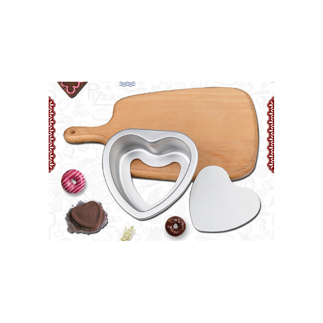 DIY Bread Mold Cake Pan Love Heart Shape Cake Mold Non-Stick Removable Bottom Baking Mold (ESG17876)