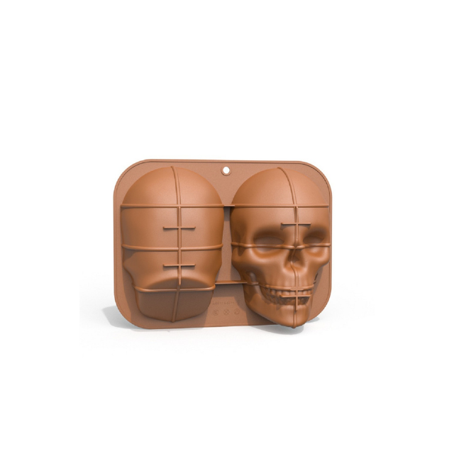 Silicone Haunted Large Skull Baking Cake Mold Perfect for Halloween and Birthday Party (ESG17881)
