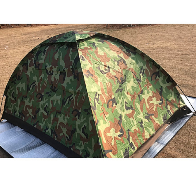 Waterproof Camping Camouflage Tent Single Layer Ultra-Light 3-4 Person (ESG16946)