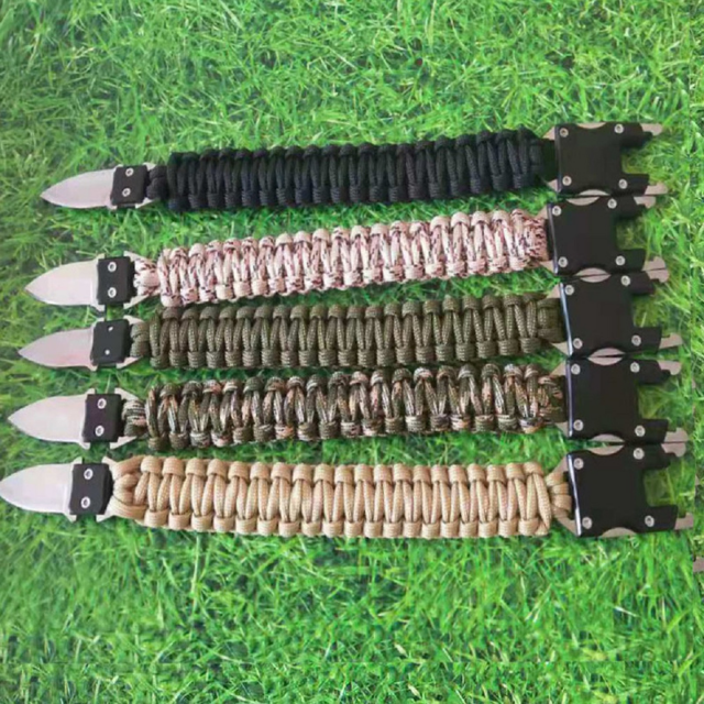 Paracord Tool Tactical Gear Multi-Use Survival Bracelet (ESG18266)