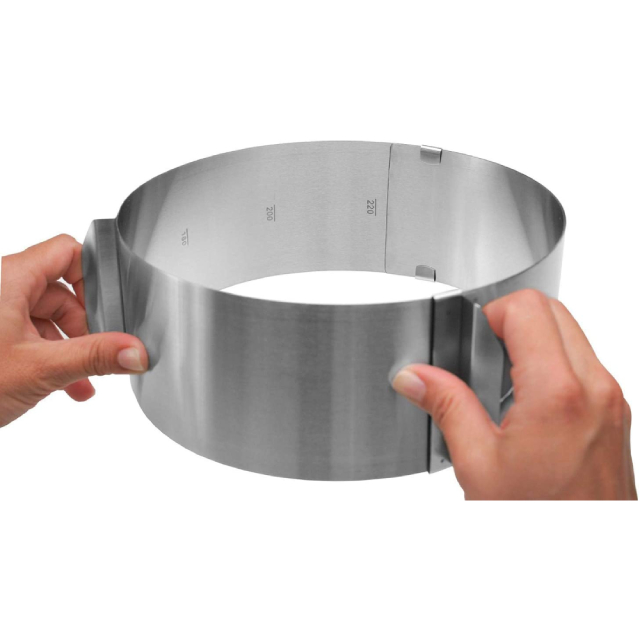 Stainless Steel Adjustable Round Cake Ring Cake Mousse Ring (ESG14406)