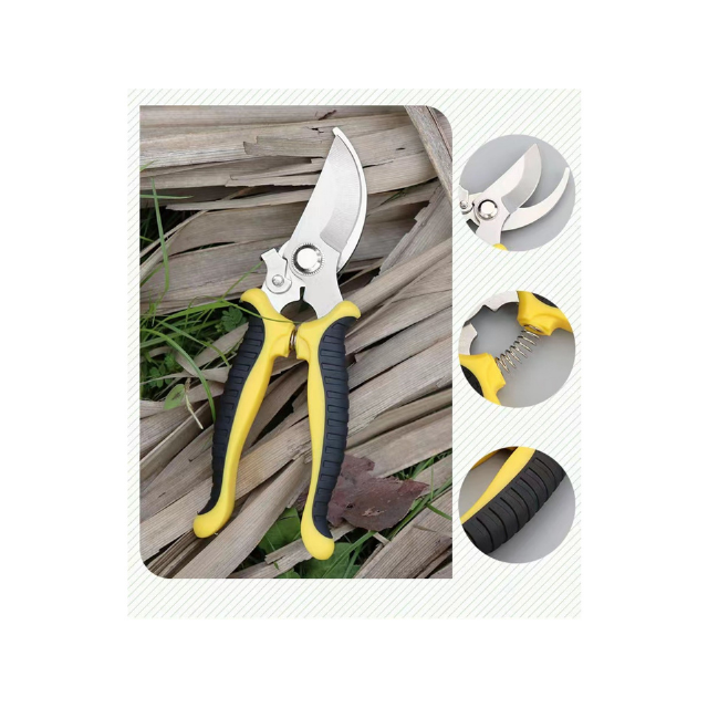 Garden Shears, Bypass Pruning Shears, Leaf Scissor, Great for Hands. Secateurs, Hand Pruner, Clippers (ESG10150)