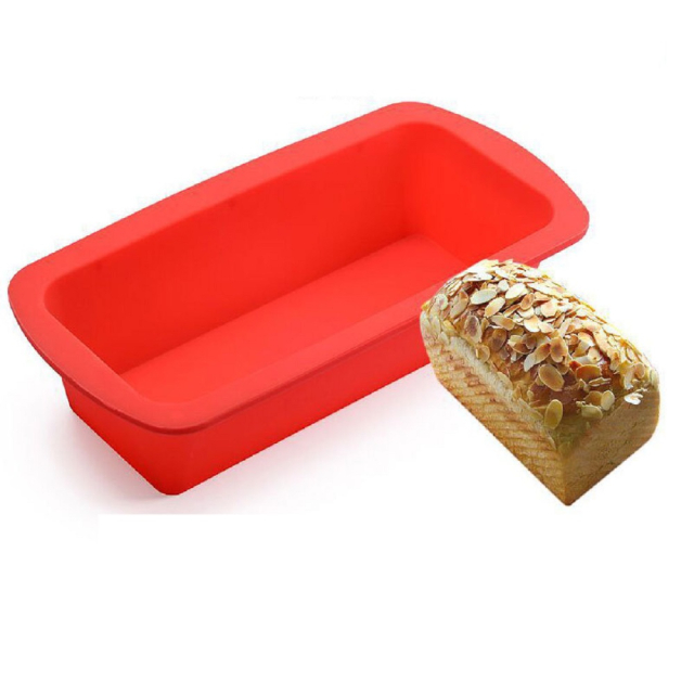 Non-Stick Silicone Bread and Loaf Pan Rectangle Baking Mold Bakeware (ESG17537)