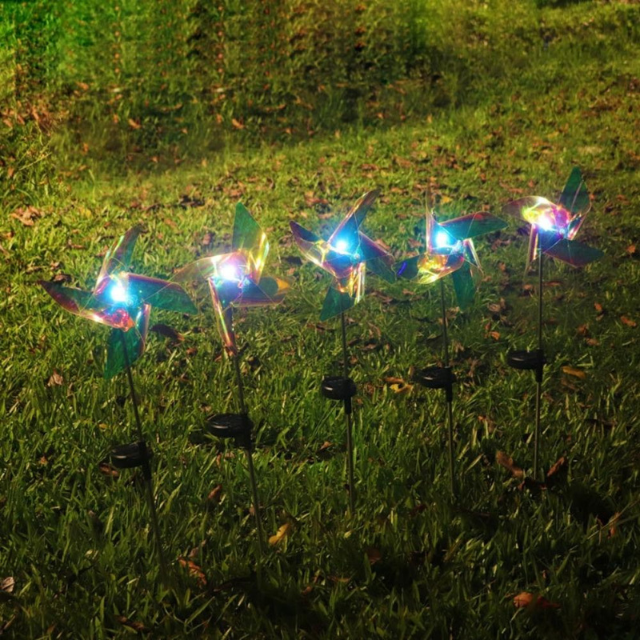 LED Solar Wind Spinner Light Colorful (ESG21171) from China