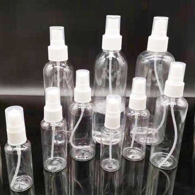 Plastic Refillable Cosmetic Container Transparent Refillable Fine Mist Spray (ESG13323)