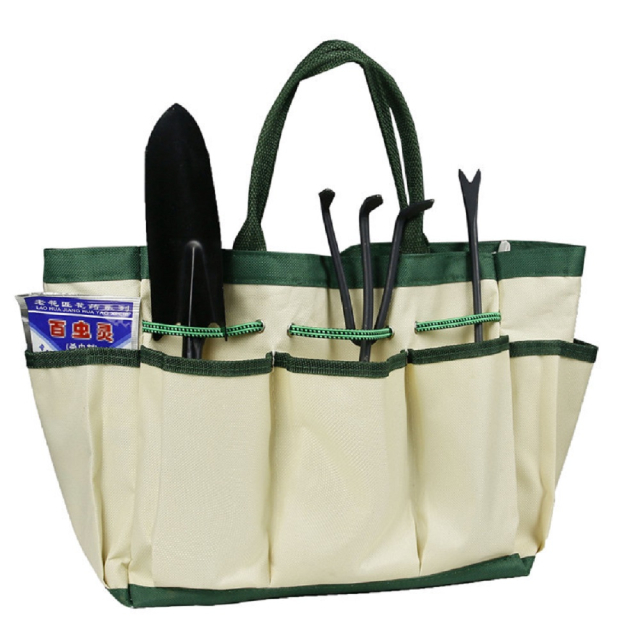Garden Hand Tools Carrier with Pockets Large Organizer Bag (ESG18388)