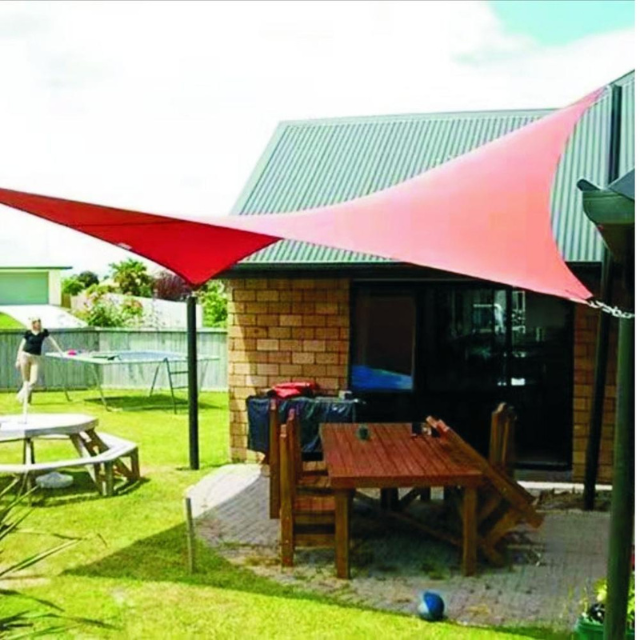 Red All Weather Outside Shade Sail