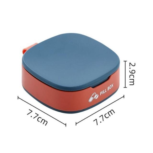 Medicine Tablet Pills Box Portable Silicone Pill Case Splitter Organizer (ESG15714)