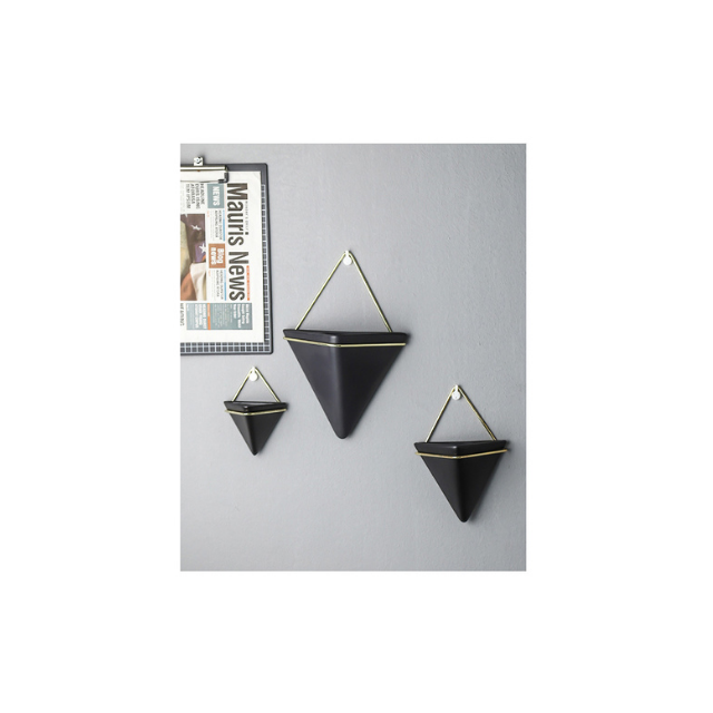 Hanging Plant Triangle Wall Planter Décor, Succulent Planter Wall for Indoor (ESG11931)