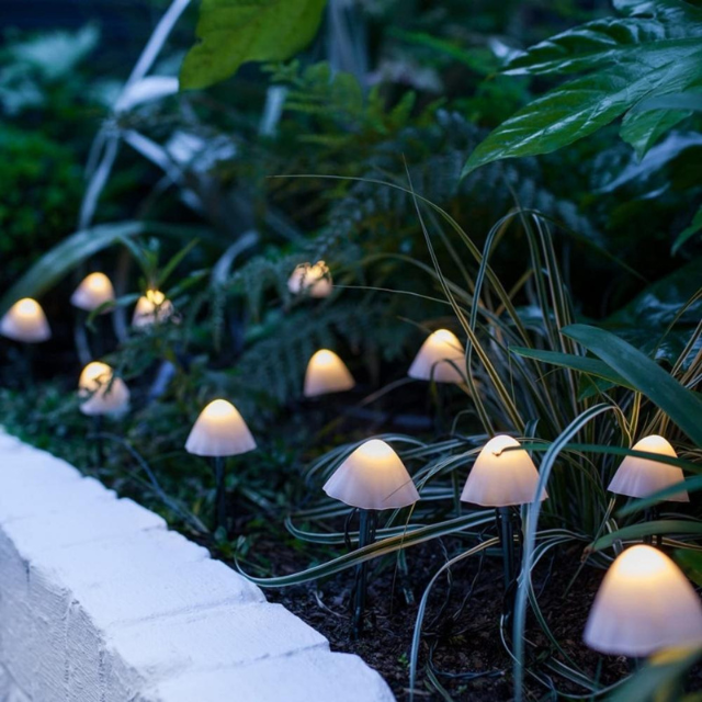 Garden Solar Mushroom String Lights (ESG20500)