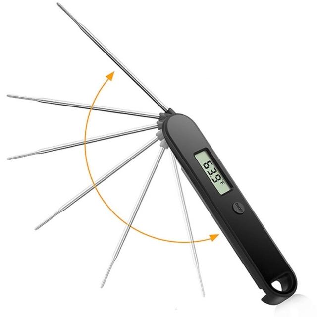 Waterproof Foldaway Probe Digital Meat Thermometer Instant Read Thermometer (ESG13890)