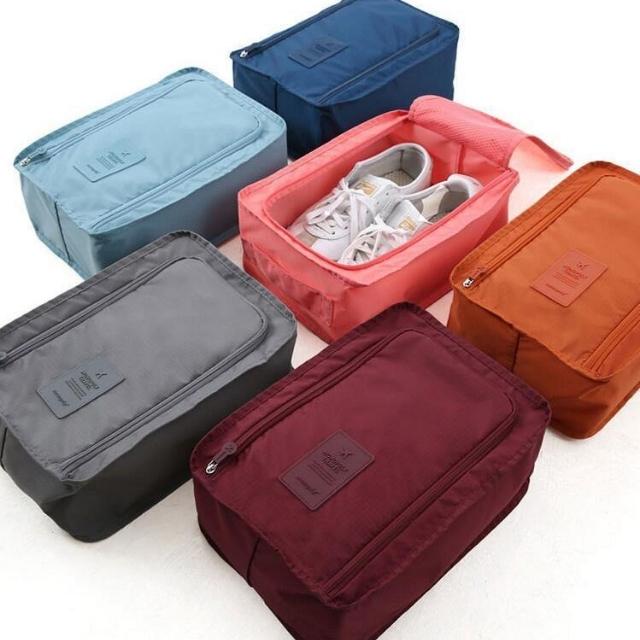 Shoe Storage Waterproof Dustproof Strong Washable Cloth Zipper Bag (ESG10265)