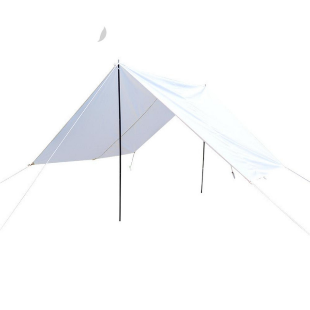 White Cable Reinforced Outside Shade Sail